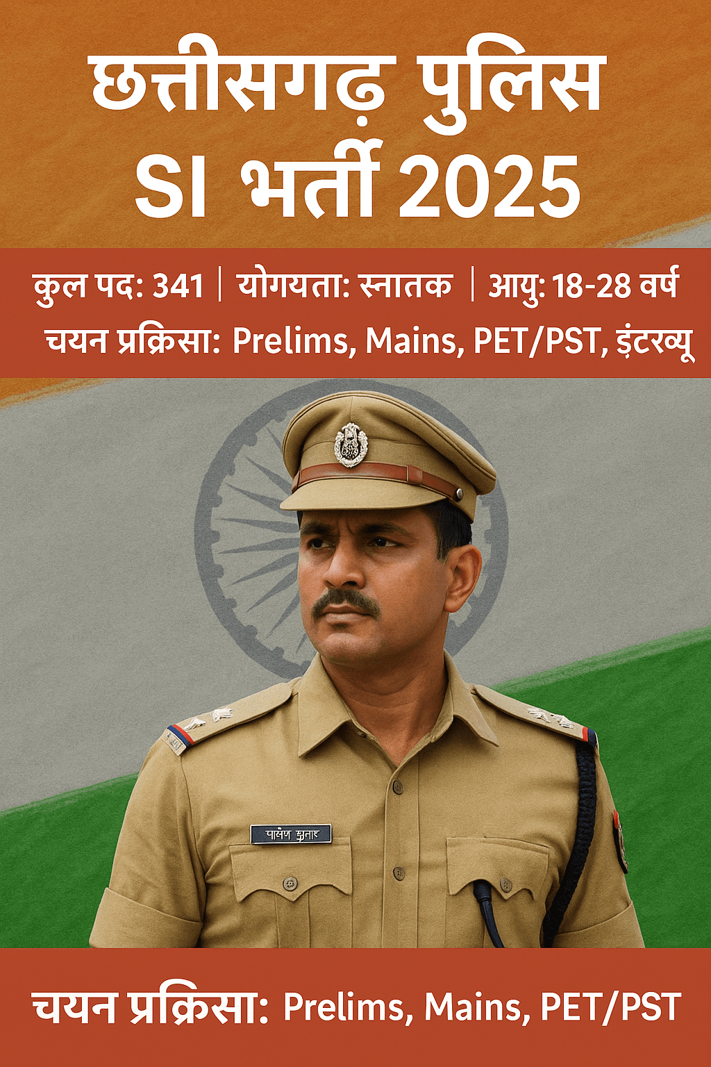 CG Police Sub inspactor Bharti 2025