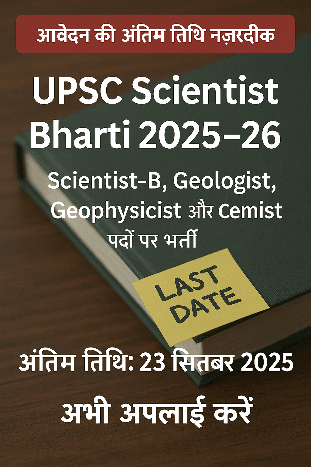 UPSC Scientist Bharti