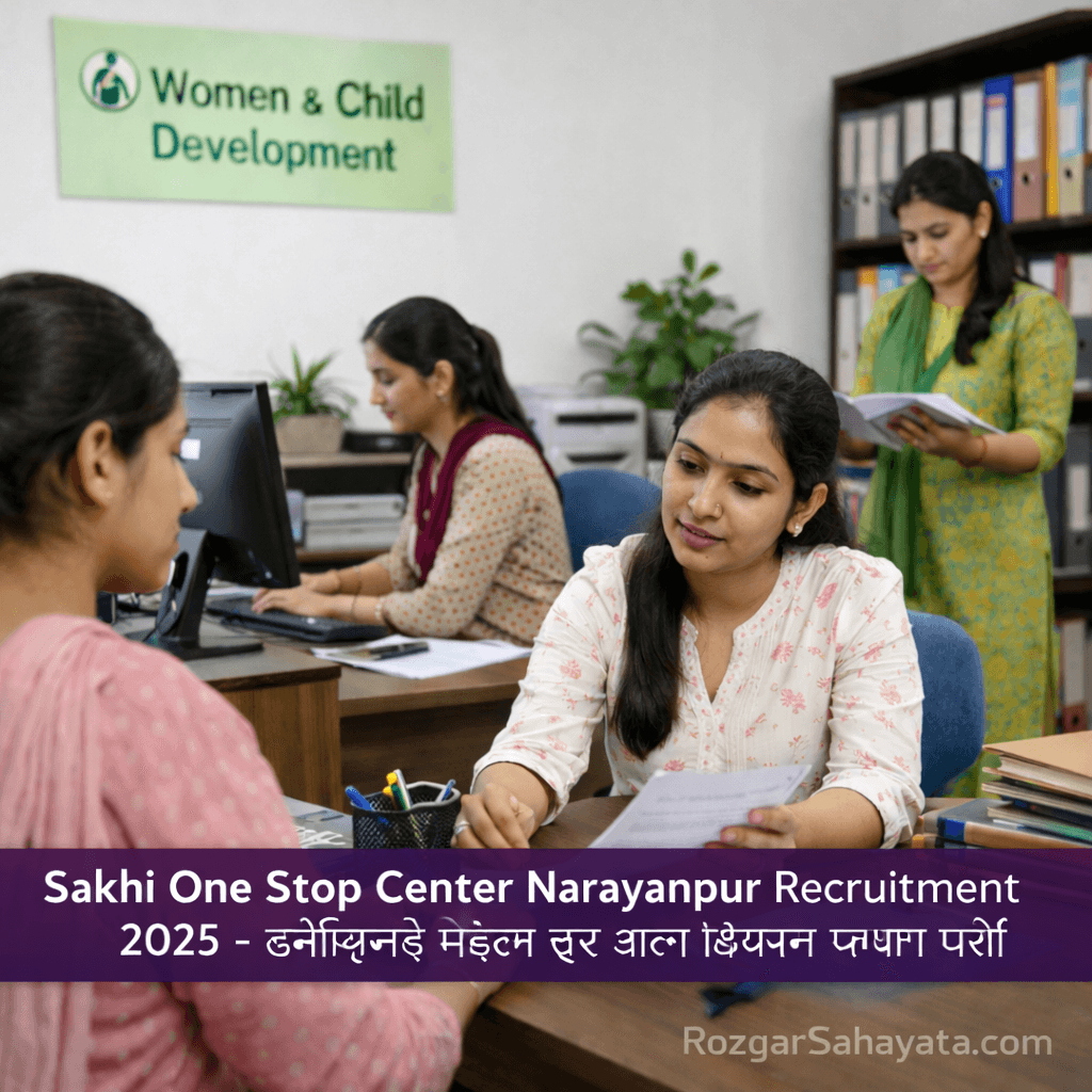 Sakhi One Stop Center Narayanpur (WCD) Recruitment 2025