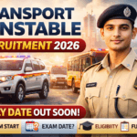 C.G.Transport Constable TDC26 Recruitment 2026