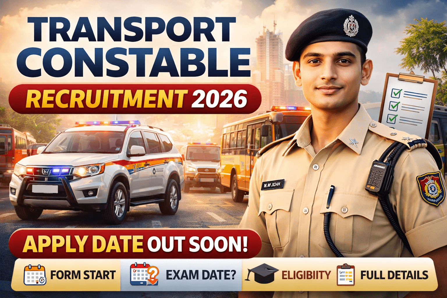 C.G.Transport Constable TDC26 Recruitment 2026