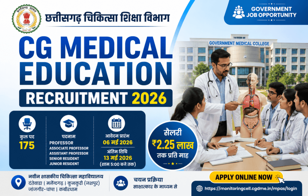 CG Medical Education Recruitment 2026