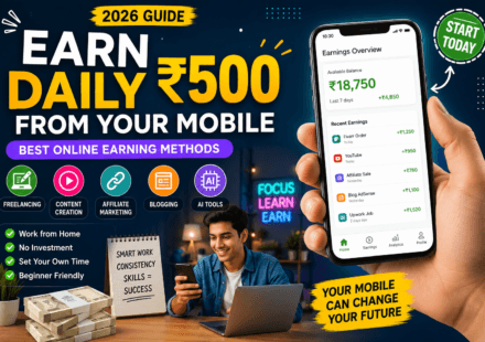 Mobile Se Daily ₹500 Kaise Kamaye