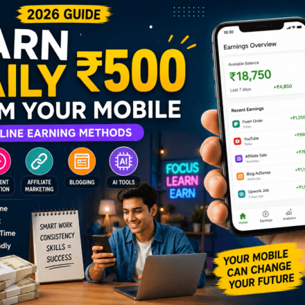 Mobile Se Daily ₹500 Kaise Kamaye