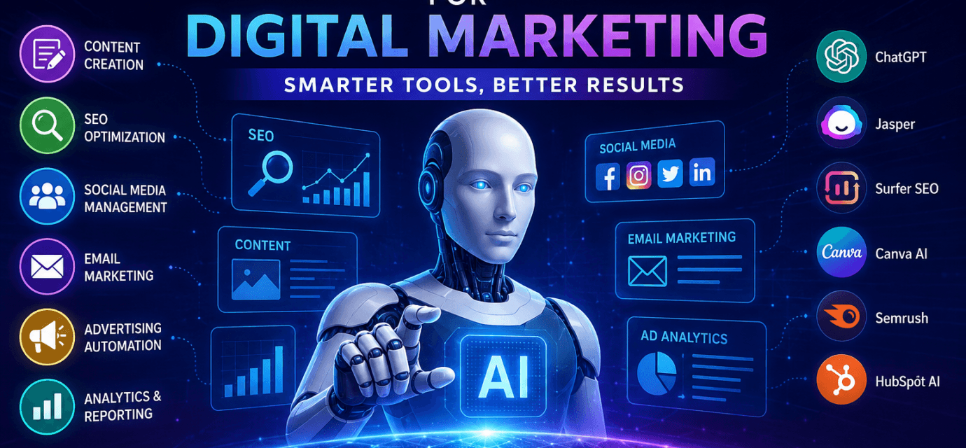 Best AI Tools for Digital Marketing and SEO Growth in 2026