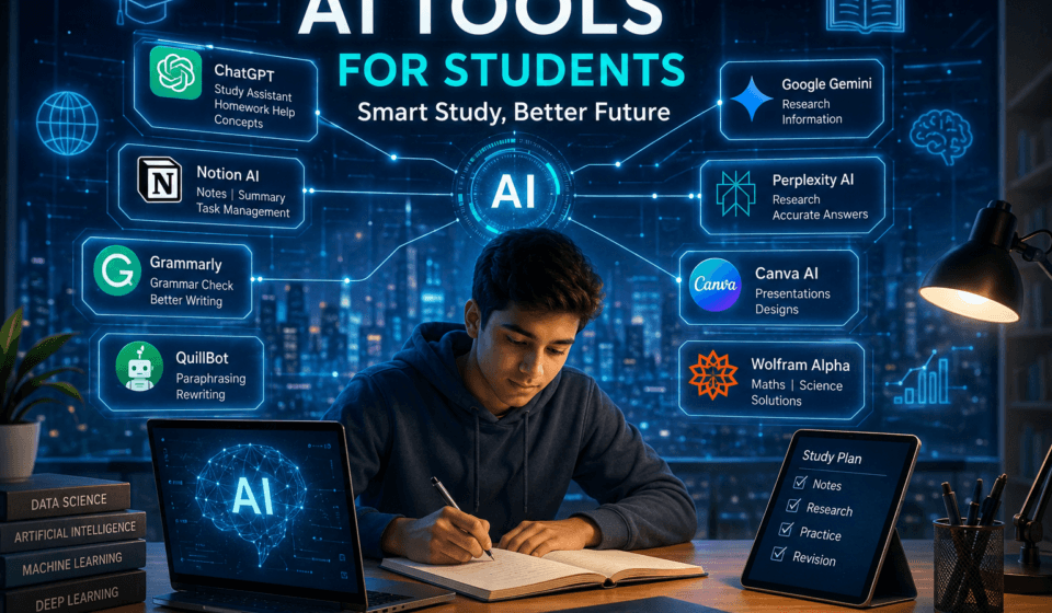 Top AI Tools for Students in 2026 Study Smarter & Faster