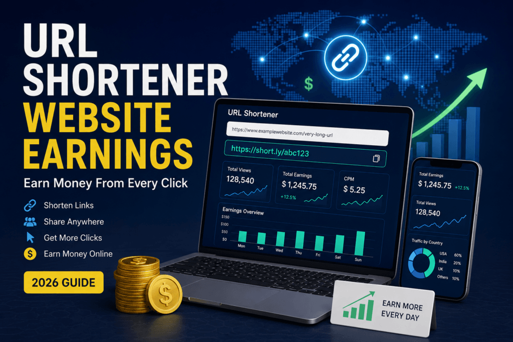 URL Shortener Website Earnings
