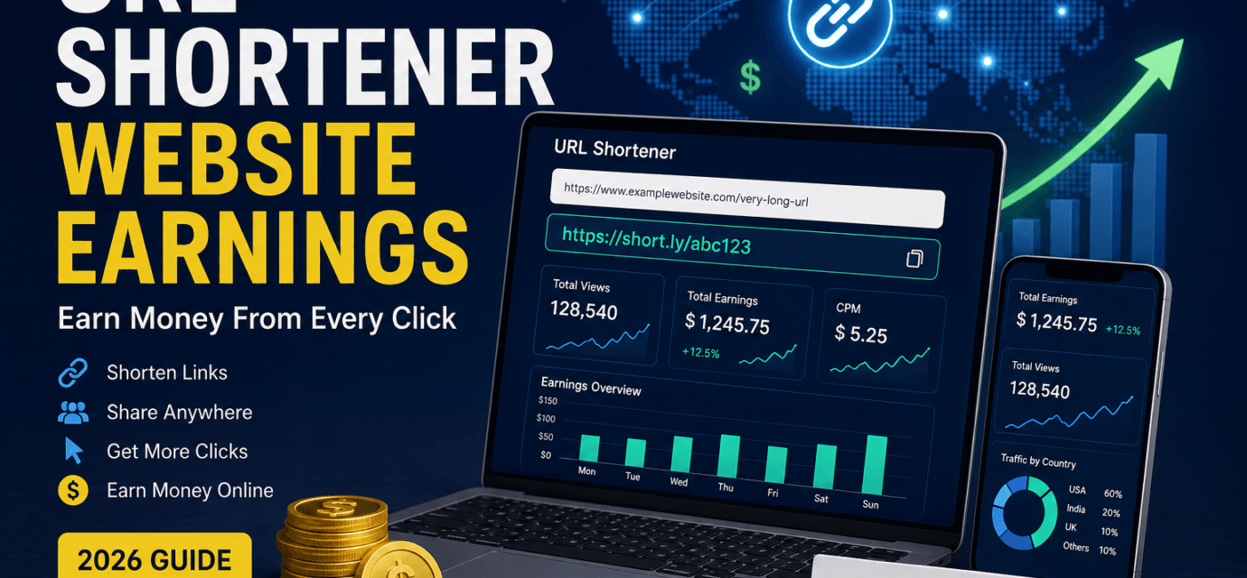 URL Shortener Website Earnings
