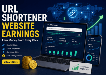 URL Shortener Website Earnings