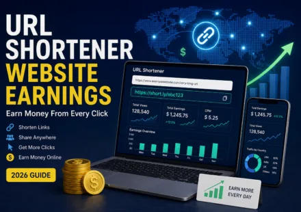 URL Shortener Website Earnings