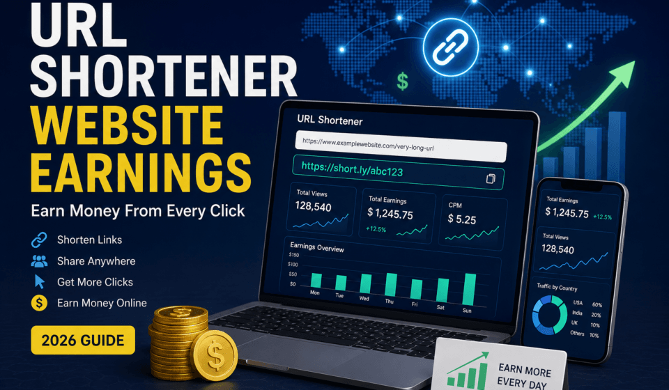 URL Shortener Website Earnings: How Much Can You Really Make in 2026? URL Shortener Website Earnings
