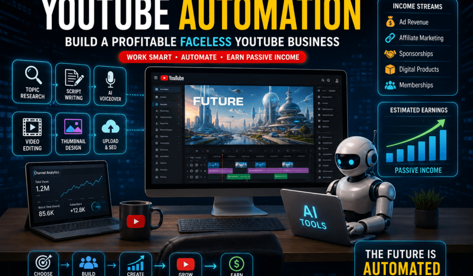 YouTube Automation Guide 2026 – Start and Grow a Faceless YouTube Business