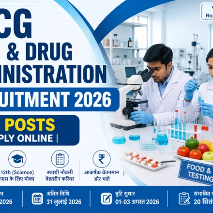 CG Food & Drug Administration Recruitment 2026 Notification Released