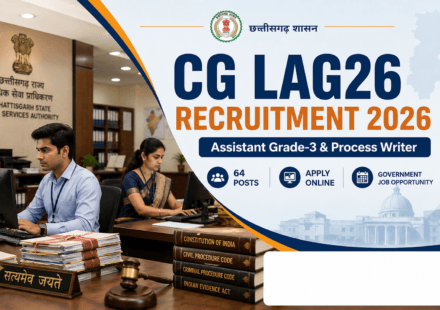 CG LAG26 Recruitment 2026 – Assistant Grade-3 एवं Process Writer भर्ती की पूरी जानकारी
