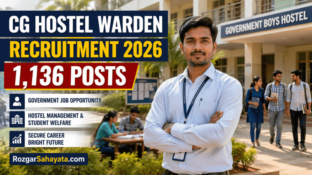 CG HOSTEL WARDEN RECRUITMENT 2026