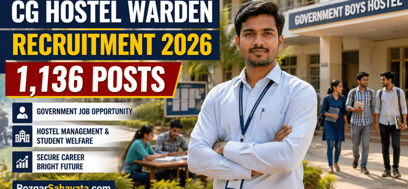 CG HOSTEL WARDEN RECRUITMENT 2026