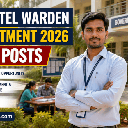CG HOSTEL WARDEN RECRUITMENT 2026