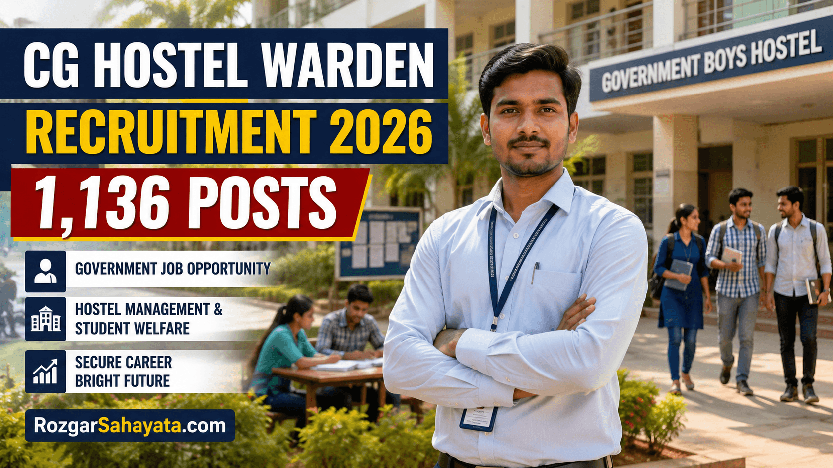 CG Hostel Warden Recruitment 2026: 1,136 पदों पर भर्ती की तैयारी