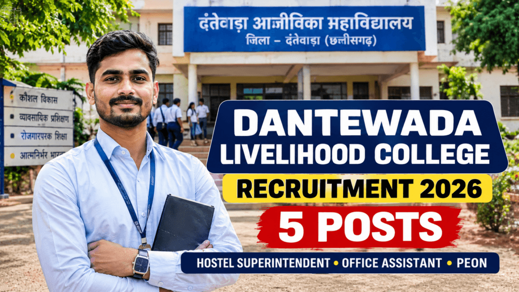 DANTEWADA LIVELIHOOD COLLEGE RECRUITMENT 2026