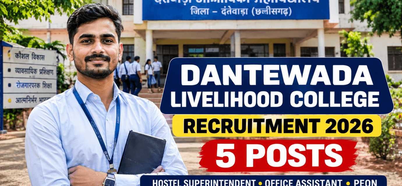 DANTEWADA LIVELIHOOD COLLEGE RECRUITMENT 2026