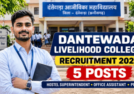 DANTEWADA LIVELIHOOD COLLEGE RECRUITMENT 2026