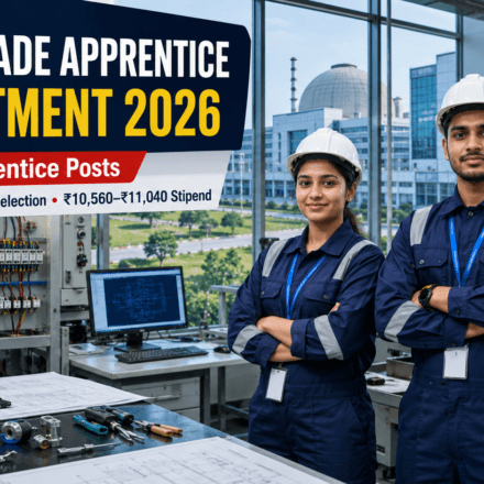 IGCAR Trade Apprentice Recruitment 2026