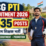 CG PTI Recruitment 2026 2435 Posts Vyayam Shikshak Bharti