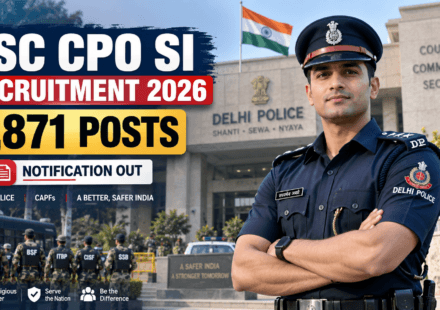 SSC CPO SI Recruitment 2026 – 1,871 Sub Inspector Vacancy