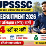 UPSSSC PTI RECRUITMENT 2026